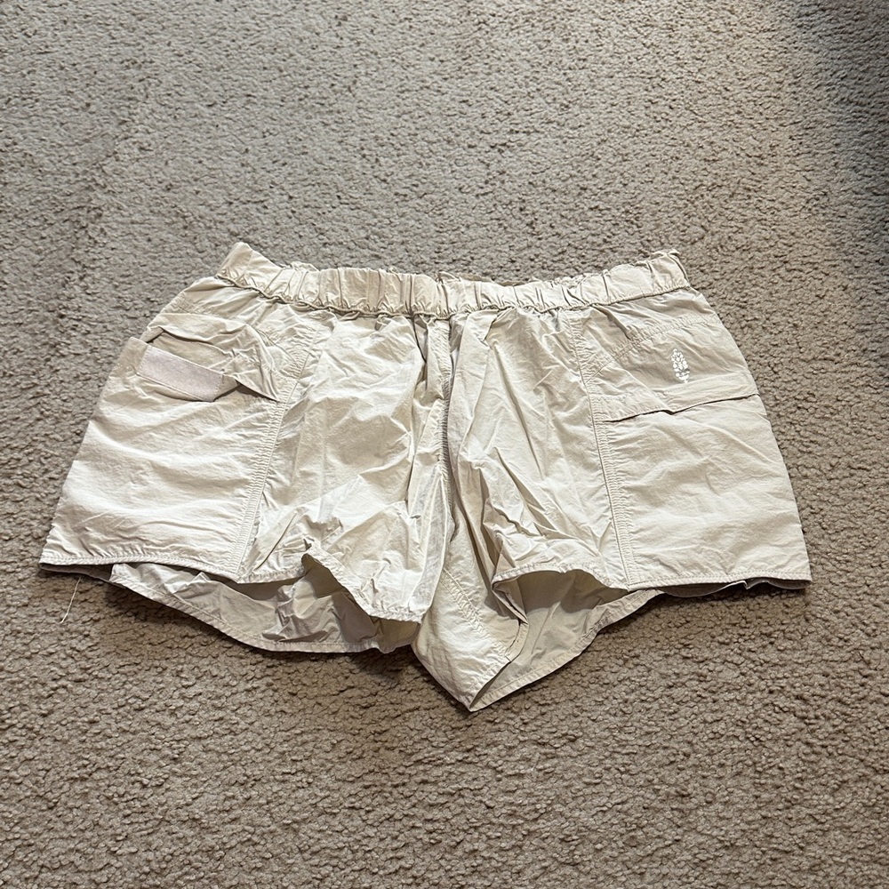 FP Movement by Free People Cream Athletic Shorts